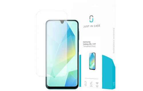 Just in Case Samsung Galaxy A16 / A17 Tempered Glass - Screenprotector