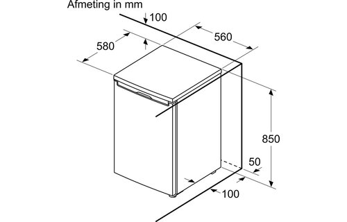 Bosch KTL15NWEB - Tafelmodel koelkast