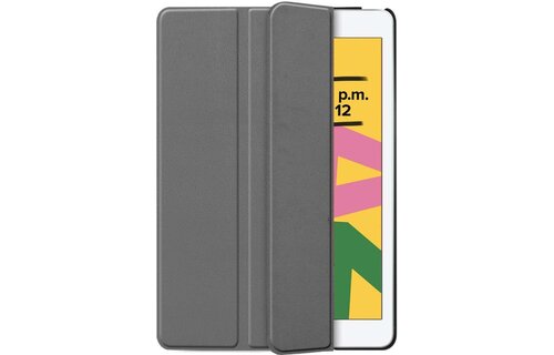 Just in Case Smart Tri-Fold Case - Apple iPad 10.2 - Grijs - Tablethoes