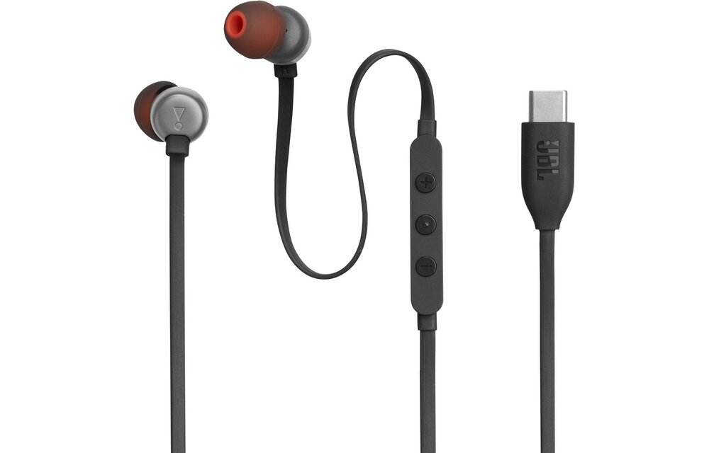 JBL Tune 310C USB Zwart - Oordopjes