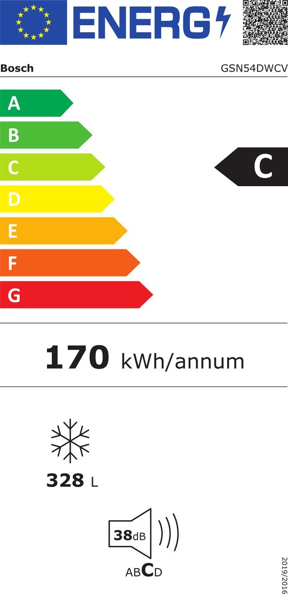 Bosch GSN54DWCV Serie 6 - Vrieskast