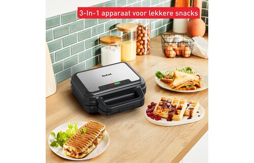 Tefal UltraCompact 3in1 SW383D - Tosti-ijzer