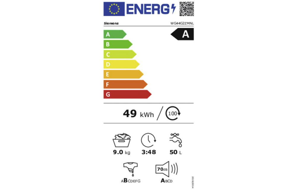 Siemens WG44G2ZMNL iQ500 extraKlasse - Wasmachine