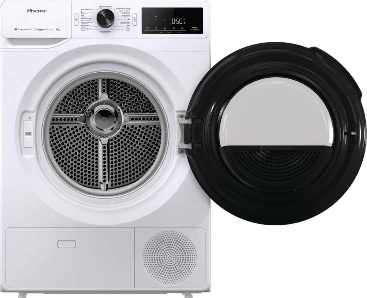 Hisense DH3V800UW/BLX - Warmtepompdroger