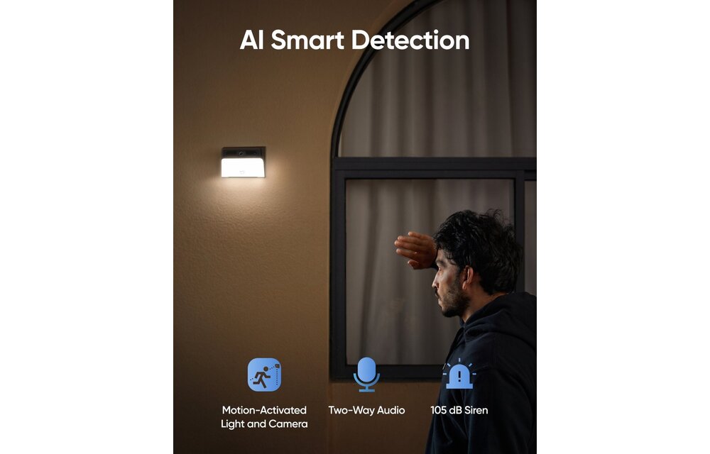 eufy Solar Wall Light Cam S120 - Beveiligingscamera