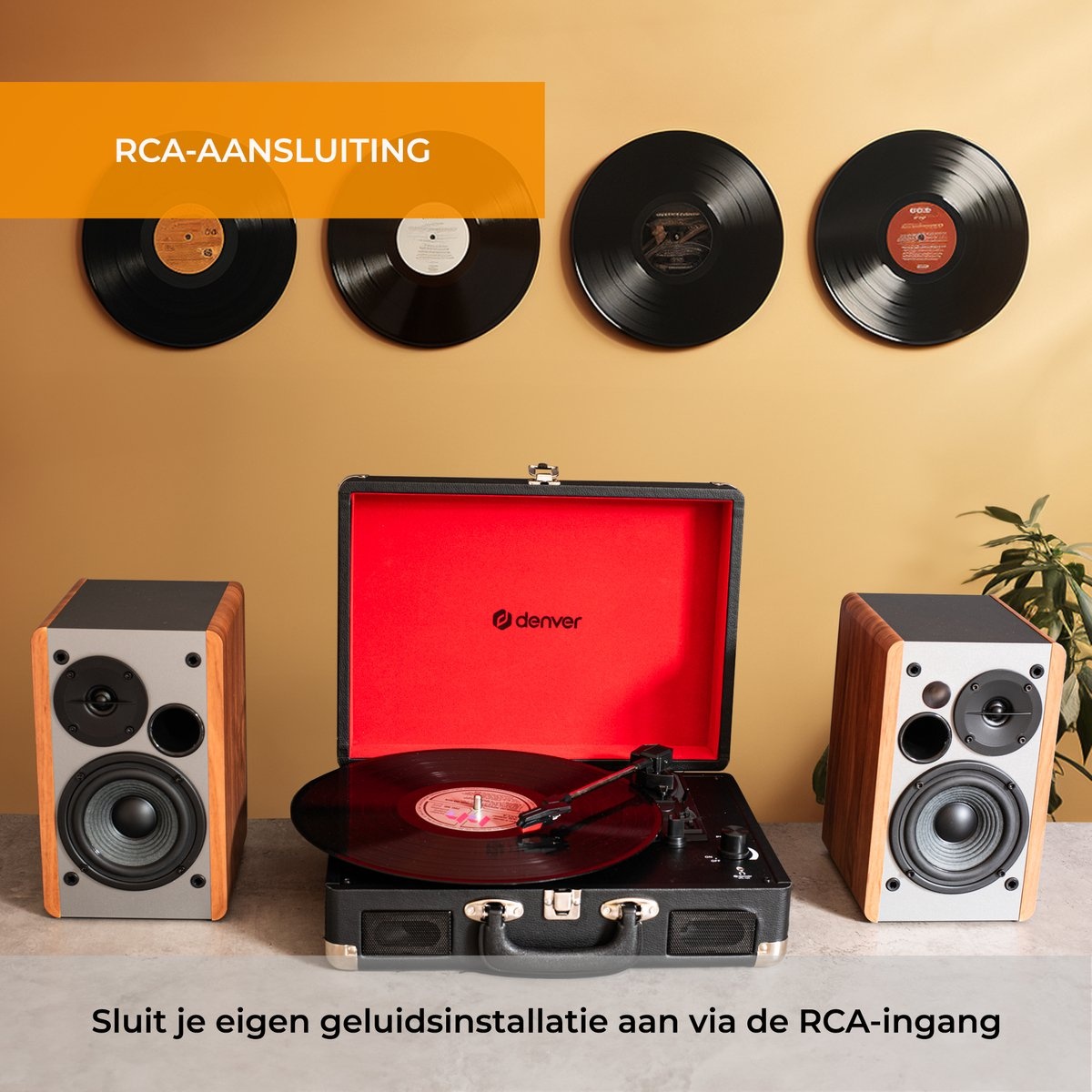 Denver VPL-120 Zwart - Platenspeler