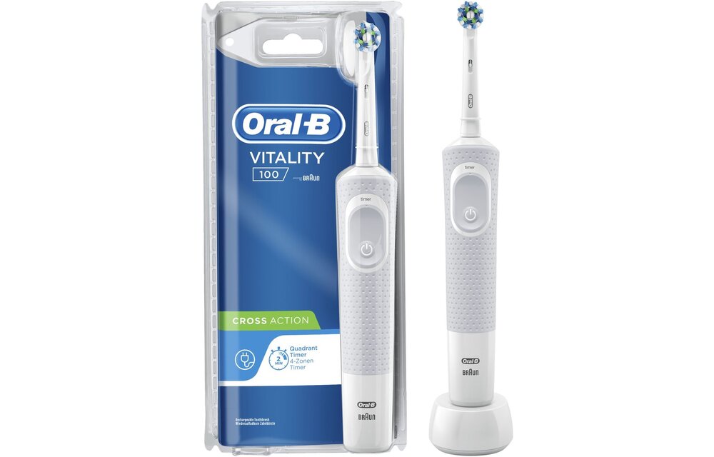 Oral-B Vitality 100 CrossAction Wit - Elektrische tandenborstel