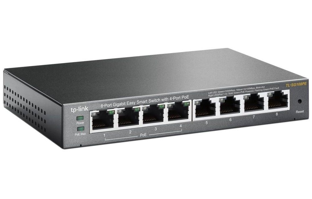 TP-Link TL-SG108PE - Netwerk switch