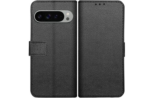 Just in Case Google Pixel 9 Pro XL PU leather Book Case Zwart - Telefoonhoesje