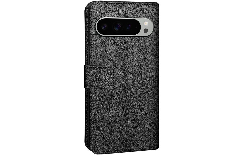 Just in Case Google Pixel 9 Pro XL PU leather Book Case Zwart - Telefoonhoesje