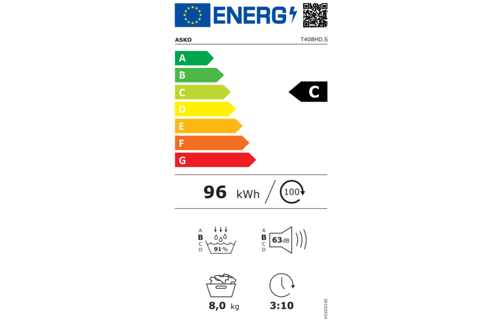 Asko T408HD.S - Warmtepompdroger