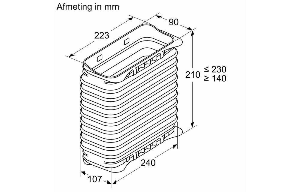 Bosch HEZ9VDSS2 Vlakke buis verbindingshuls