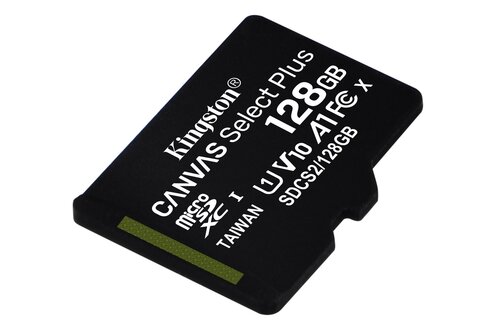 Kingston Canvas Select Plus 128GB microSDXC met SD-adapter - Micro SD kaart