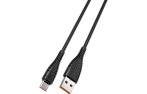 Veger V104 USB-A naar USB-C kabel 1.2m Nylon