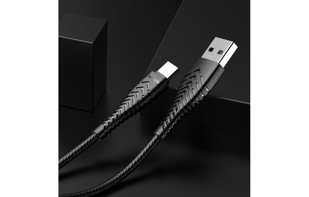 Veger V104 USB-A naar USB-C kabel 1.2m Nylon