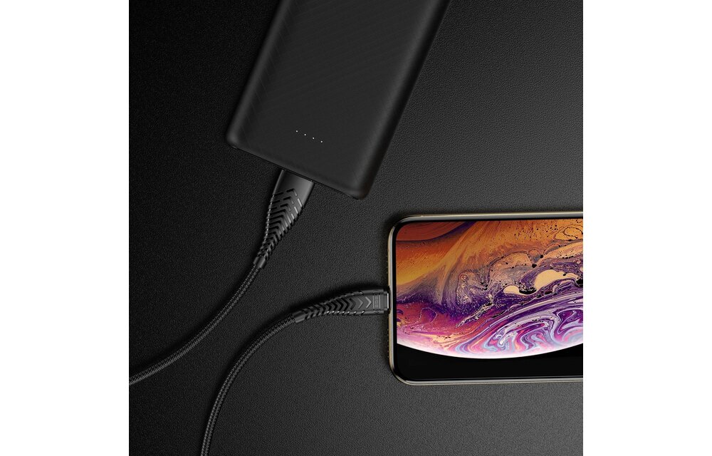 Veger V105 USB-A naar Lightning kabel 1.2m Nylon