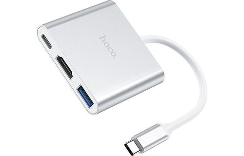 Hoco HB14 3in1 hub voor HDMI USB 3.0 USB-C - USB-hub