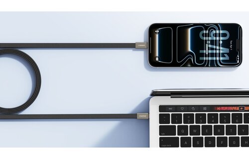 Veger CC2 USB-C naar USB-C kabel 1.5m Braided Flat 240 Watt