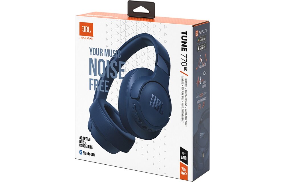 JBL Tune 770NC Blauw - Draadloze koptelefoon