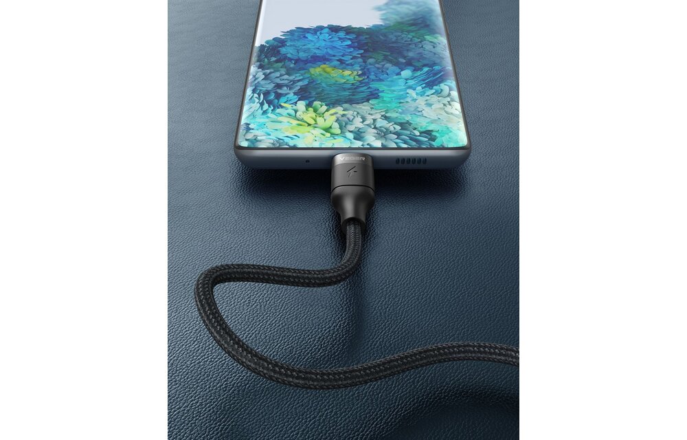 Veger CC02 USB-C naar USB-C kabel 1.5m Braided Nylon