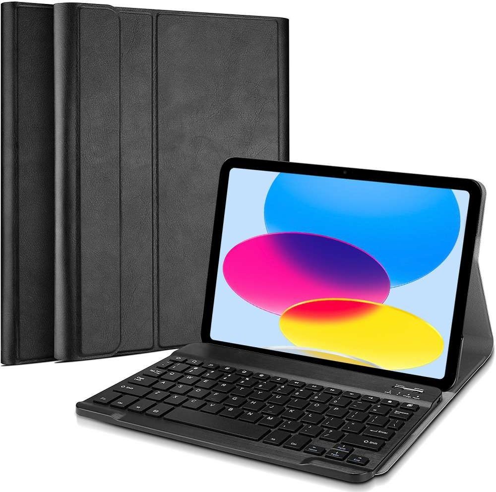 Just in Case Premium Bluetooth Keyboard Cover - Apple iPad 2022 - Zwart - Tablethoes