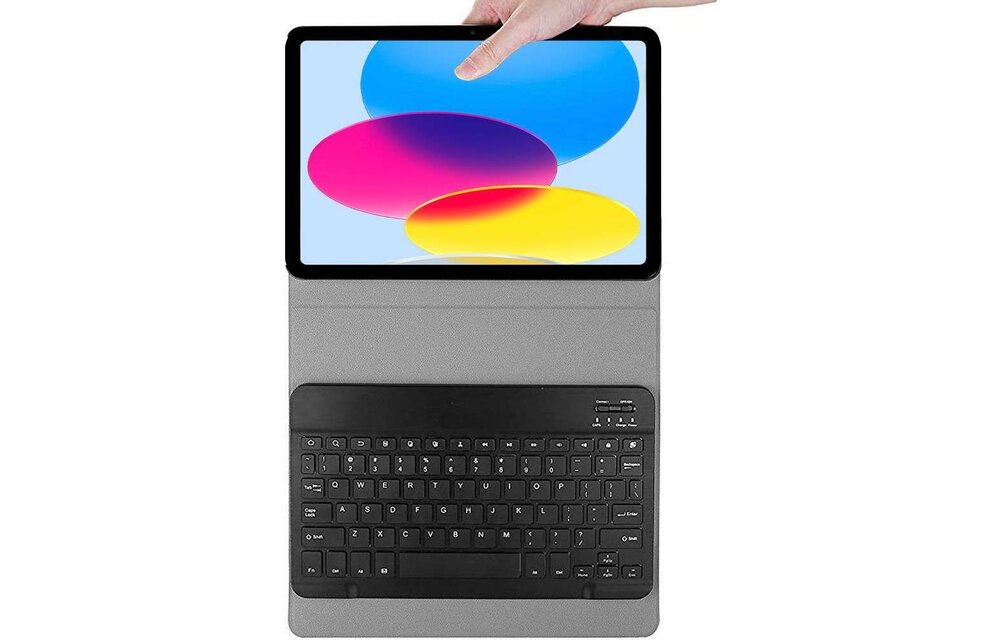 Just in Case Premium Bluetooth Keyboard Cover - Apple iPad 2022 - Zwart - Tablethoes