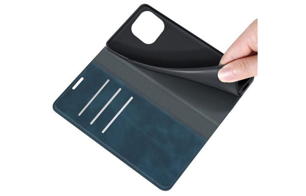 Just in Case Wallet Magnetic hoesje Blauw voor iPhone 14 - Telefoonhoesje