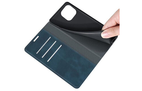 Just in Case Wallet Magnetic hoesje Blauw voor iPhone 14 - Telefoonhoesje