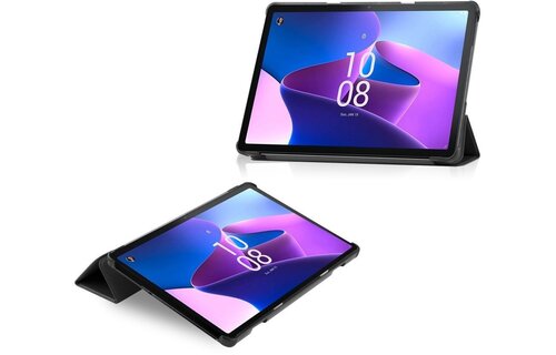 Just in Case Smart Tri-Fold Case - Lenovo M10 - Zwart - Tablethoes