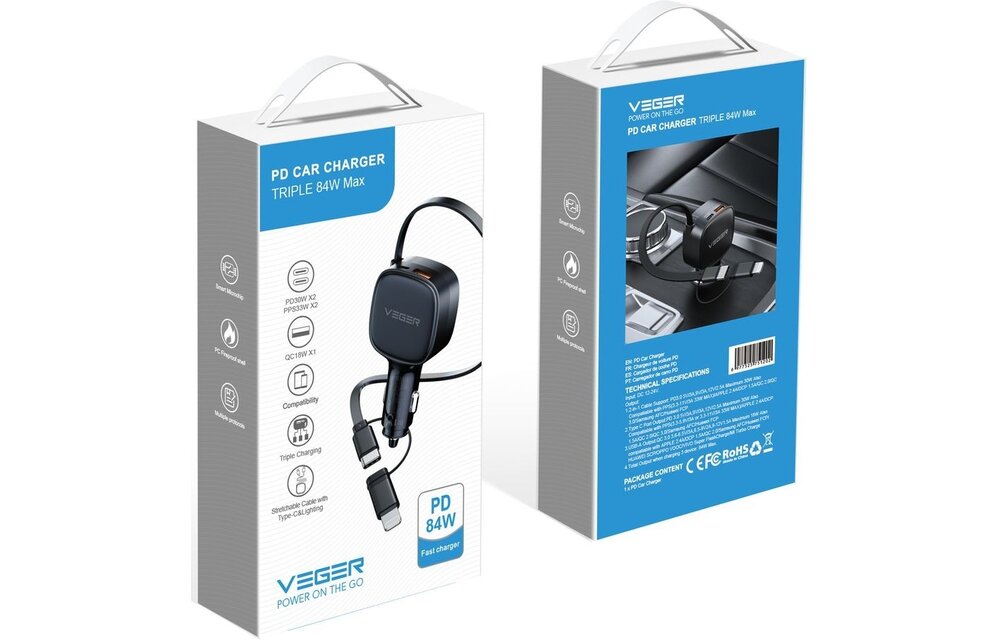 Veger VG-CC89 84W Autolader