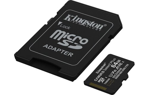 Kingston Canvas Select Plus Gen. 3 microSDXC 64GB - Micro SD kaart