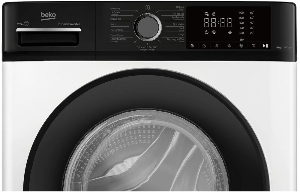 Beko B1W864WB BE SteamCure - Wasmachine