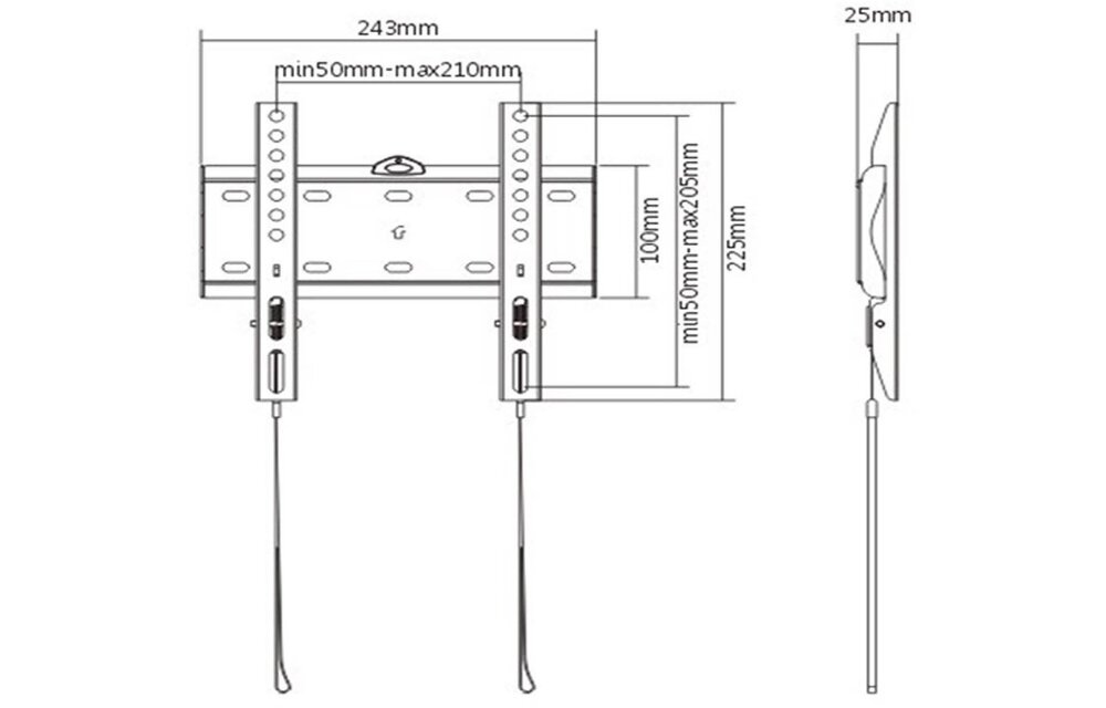 Gembird WM-42F-01 (23-42 inch) - TV muurbeugel