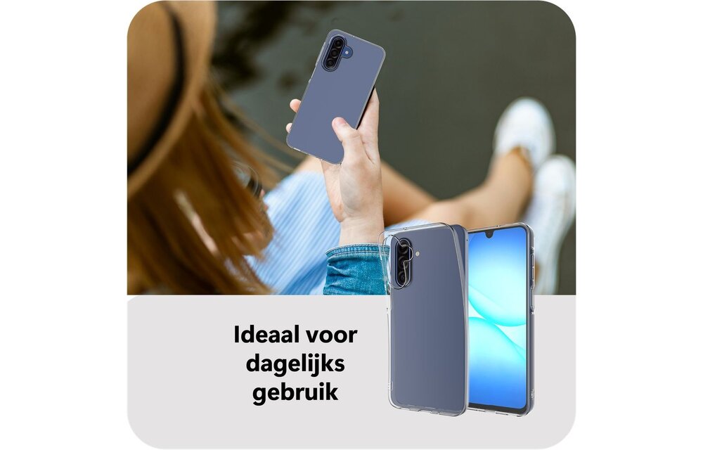 Just in Case Zero% Case Samsung Galaxy A17 Soft TPU Backcover Transparant - Telefoonhoesje