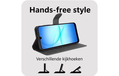 Just in Case Samsung Galaxy A17 (4G / 5G) PU leather Wallet Case Zwart - Telefoonhoesje