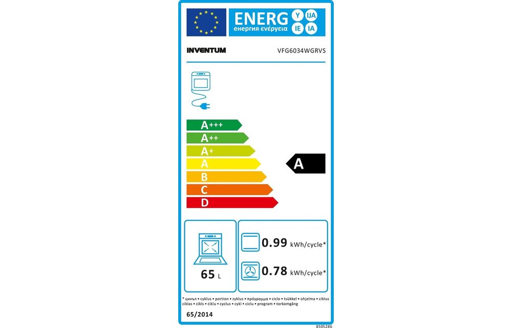 Inventum VFG6034WGRVS  - Gasfornuis