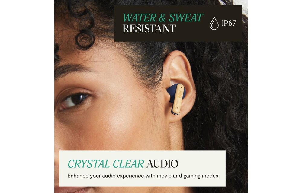 House of Marley Little Bird True Wireless Blue - Draadloze oordopjes