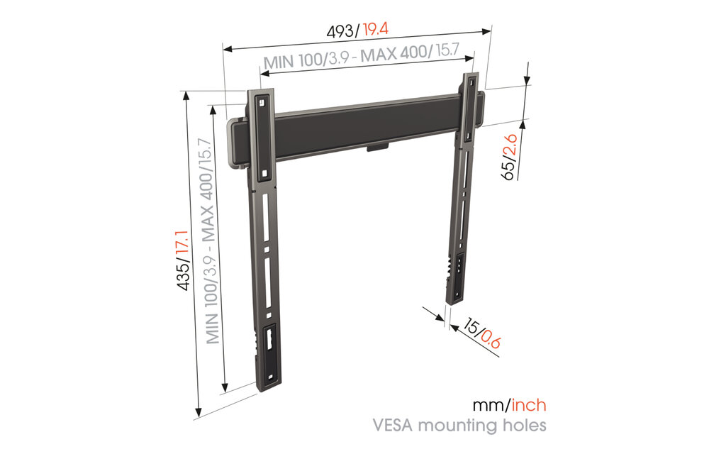 Vogel's TVM 5405 32 tot 77 inch Platte muurbeugel - TV muurbeugel