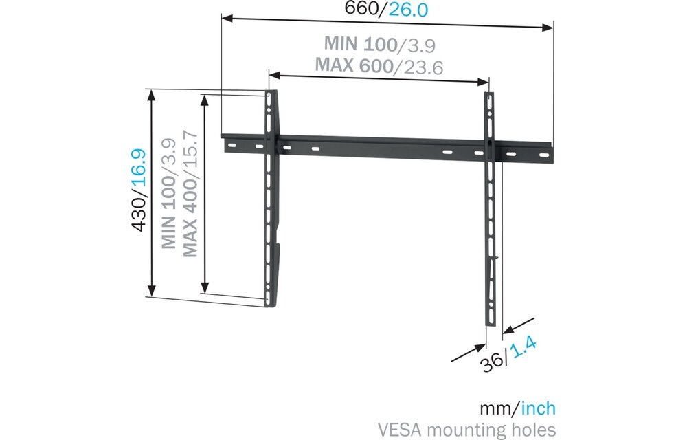 Mount Massive MNT 300 - TV muurbeugel