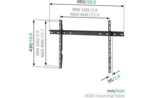 Mount Massive MNT 300 - TV muurbeugel
