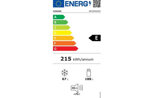 Hisense RB329N4AWE - Koel-vriescombinatie