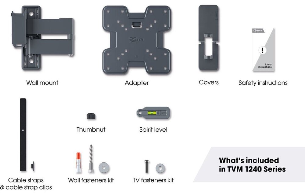 Vogel's TVM 1245 Draaibare TV beugel (19 - 43 inch) - TV muurbeugel