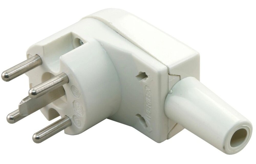 Perilex 5-pins stekker haaks Beige