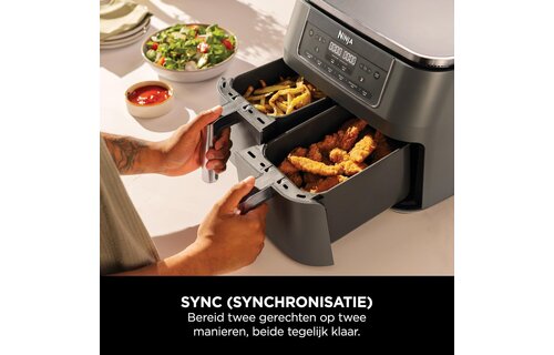 Ninja Dual Zone DZ300EU - Hetelucht friteuse