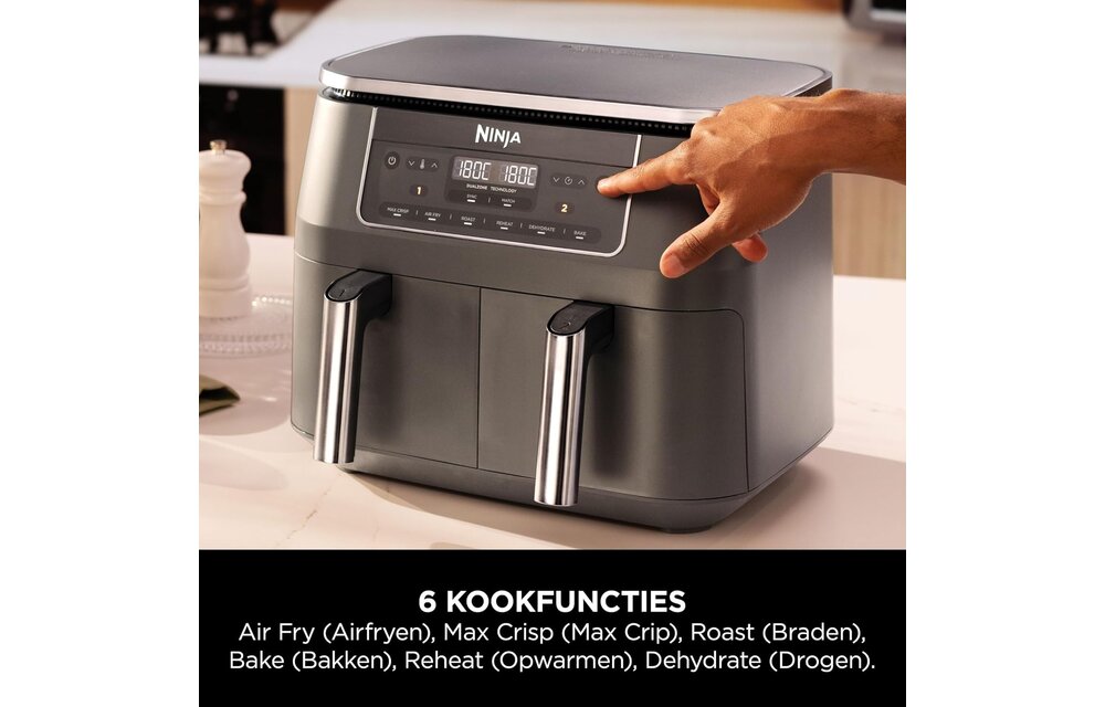 Ninja Dual Zone DZ300EU - Hetelucht friteuse