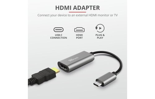 Trust Dalyx USB-C naar HDMI adapter - Adapter