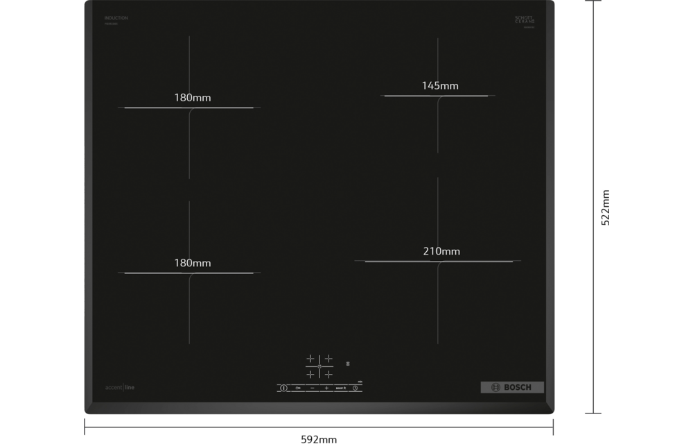 Bosch PIE631HC1M Serie 6 EXCLUSIV - Inductiekookplaat