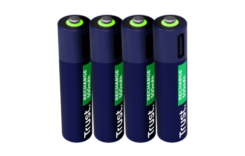 Trust USB-C oplaadbare AAA-batterijen (4-pack)