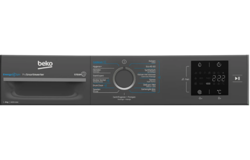 Beko BM3WFT3841A EnergySpin Antraciet - Wasmachine