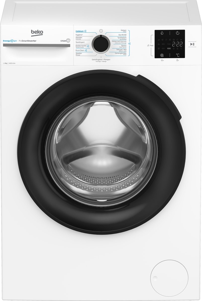 Beko BM3WFT3941B EnergySpin - Wasmachine